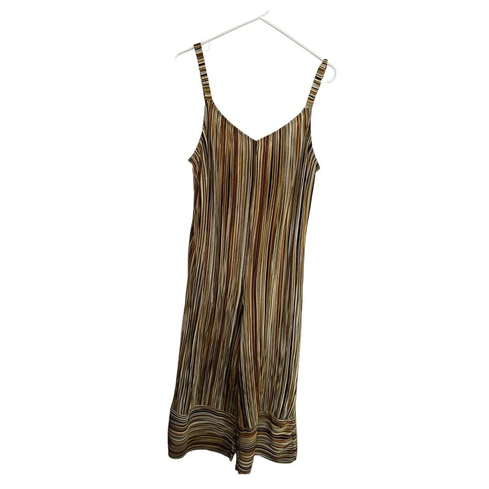 Zara Pleated Wide-Leg Jumpsuit Small
